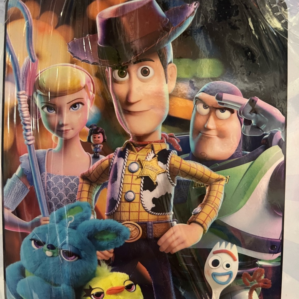 Disney Pixar Toy Story Cartoon Raschel Plush Blanket Size Twin 60" x 80" NEW